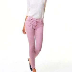 NWT LOFT Modern Skinny Pink Corduroy Ankle Pants  size 27/4